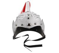 Beaupretty Casque de Chevalier Garçon et Filles en Plastique Argenté Accessoire Médiéval Historique pour Déguisement Militaire Garçon Fille Coiffes de Soldats Anciens pour Théâtre et Jeux