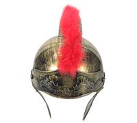 Beaupretty Casque Romain Moyen Âge Doré pour Adultes Accessoire Léger et Portable pour Costume de Soldat Fête Carnaval Halloween et Cosplay