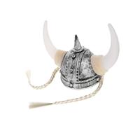 Beaupretty Casque Viking Adulte avec Cornes et Tresses Chapeau Médiéval Romain pour Costume Accessoire Festival et Soirée Dansante Confortable et Sécurisé Style Historique Ox Horn Cap
