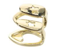 Beaupretty Casquettes Top Grill or Hip Hop Avec Découpe Cœur Pour Fête Accessoire Bicolore Pour Femme Homme