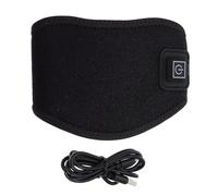 Beaupretty Ceinture Chauffante Nuque Rechargeable USB Coussin Chauffant Cervical Noir Protection Cervicale Contrôle Précis Température Tissu Velours Doux Thérapie Chaleur pour