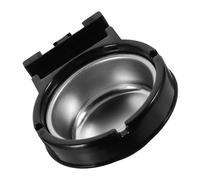 Beaupretty Cendrier Mural Noir en Acier Inoxydable, Support Compact pour Salle de Bain et Espaces Commerciaux, Résistant Vent, Facile à Nettoyer, pour Bars, Toilettes et Lieux Publics