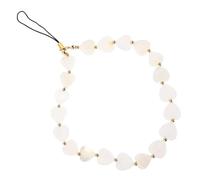 Beaupretty Chaîne Téléphone Perles Cœur Décorative Polyvalente Pendentif Mobile DIY Porte-clés Compatible Accessoires Coque