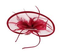 Beaupretty Chapeau De Thé Accessoires De Thé Pour Femmes Chapeaux De Thé Pour Les Femmes Couvre-chef De Thé Chapeau De Fête De Thé Femmes Chapeaux Fantaisie Pour Femmes Rouge Plastique