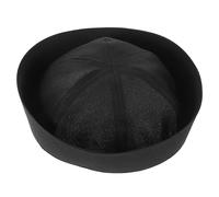 Beaupretty Chapeau Marin Noir Ajustable pour Fête et Cosplay Accessoire Costume Capitaine Design Confortable et Vintage pour Performances et Événements Nautiques