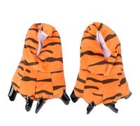 Beaupretty Chaussures D’Intérieur en Peluche Tiger Paw Pantoufles Femme Taille M Semelle Fine Légère Pantoufles Maison Chauds et Confortables pour Chambre Bureau Hiver