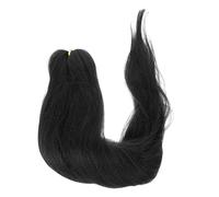 Beaupretty cheveux tressés étiré femmes élastiques faux style mini hair charms hair toppers cheveux pour tresses ser les Fil de fibres chimiques à basse température Black