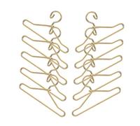 Beaupretty Cintres pour Vêtements De Poupée Miniatures 10 Pcs Métal Doré 40 Mm Accessoires pour Petites Poupées pour Rangement Et Présentation Maison De