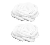Beaupretty Clip Chaussure Camélia Tissu Blanc Décoration Fleur Élégante DIY pour Chaussures Femme Accessoire Mariage et Fête Facile à Installer