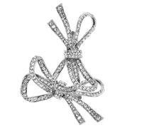 Beaupretty Clips de Chaussures de Mariée en Alliage de Zinc Argenté Strass Élégant et Étincelant Pince à Chaussure sans Déformation ni Dommage