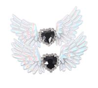 Beaupretty Clips de Chaussures Décoratifs Gothiques en Boucles d'Ailes d'Ange Accessoires pour Chaussures Décoration 1 Paire Appliques pour Lolita