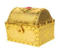 Beaupretty Coffre Au Trésor Pirate Garçon Fille Grand Coffre Vintage Plastique pour Rangement Jouets et Trésors Créatif Boîte de Stockage Imaginative pour Fête et Jeu de Rôle