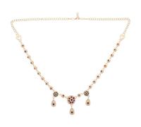 Beaupretty Coiffe de Mariage Dorée Strass, Accessoire de Coiffure pour Femmes et Filles, Bandeau Géométrique Goutte D'eau Algérienne Léger, Bijou Cheveux Femme pour Cérémonie et Festival