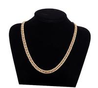 Beaupretty Collier Acier Inoxydable Plaqué or Pour Hommes Chaîne Maillons Épais Style Mode Pour Casual Et Soirées