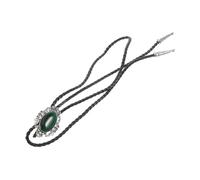 Beaupretty Collier Cowboy Avec Pendentif Pierre Naturelle Choker Réglable Pour Hommes Et Femmes Bijoux Vintage Western Et Corde Pu Accessoire Boho Éthique Avec Turquoise