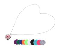 Beaupretty Collier Diffuseur Parfumé En Acier Inoxydable 30mm, Pendentif Médaillon Ajouré, Solution Portable Pour Huiles Essentielles, Usage Quotidien, Présent Spécial Pour Femmes