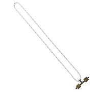 Beaupretty Collier Haltère de Zinc Pendentif Fitness Créatif et Élégant pour Homme et Femme Chaîne Original