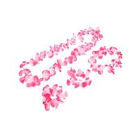 Beaupretty Collier Hawaïen Bandeau Floral et Bracelet Accessoires de Fête Tropicale Tenue Hawaïenne pour Femmes et Plage Serrage-Tête à Fleurs Design Élégant