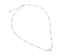 Beaupretty Collier Œil Bleu Verre Durable Pendentif pour Femme Chaîne Clavicule Stylée pour Protection et Charme