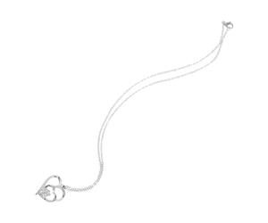 Beaupretty Collier Pendentif Cœur Empreinte de Patte de Chien Bijou Commémoratif pour Femmes Pendentif en Cristal PET Léger Présent Sentimental pour Amoureuses des Animaux 1 Pièce