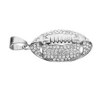 Beaupretty Collier Pendentif De Rugby Le Rugby Charmes De Rugby Charme De Ballon De Rugby Collier De Football Charmes De Sport Charme De Rugby Silver Acier Au Titane