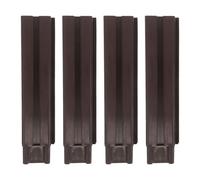 Beaupretty Colonne de Support en Plastique Optimisation D'espace Couleur Café 4 Pièces pour Bac à Plantation pour Herbes et Contenants Terrasses