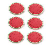 Beaupretty Compresses Froides Yeux Rafraîchissantes Fruits Lot 6 Pièces Petits Coussinets de Refroidissement Adhésifs Réutilisables Apaisants pour Garçon et Filles Adultes Fatigue et Maux de Tête