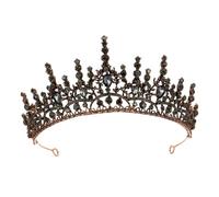 Beaupretty Couronne Baroque Vintage Cristal pour Femme Accessoire de Mariage Léger et Élégant Diadème pour Soirée Fête et Photo Cadeau
