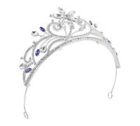Beaupretty Couronne de Fête en Alliage Strass Scintillants, Tiare Cristal Légère et Robuste, Serrage-Tête Orné pour Mariage, Anniversaire, Bal et Séance Photo Festive, Accessoire Coiffure