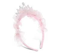 Beaupretty Couronne De Fête Pour Filles Diadème Élégant Tulle Avec Perles Et Strass Accessoire De Décoration Anniversaire Et Événements Spéciaux Couronne