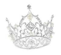 Beaupretty Couronne De Luxe Pour Femme Coiffe De Mariage Ronde En Strass Avec Un Savoir-faire Exquis