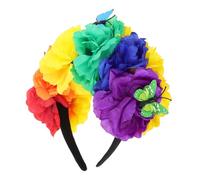 Beaupretty Couronne De Mexicaines Colorées Accessoire Floral Pour Fête Et Cosplay Bandeau Élégant Et