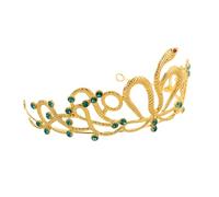 Beaupretty Couronne Égyptienne Serpent Femme Tiara Nuptiale Accessoire pour Mariage Soirée Anniversaire et Halloween Style Rétro Princesse