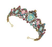 Beaupretty couronne élégant diadème de bijoux pour tiare diadème étoile accessoires accessoire décor de cheveux de mariage ornement de cheveux Alliage de zinc Colorful