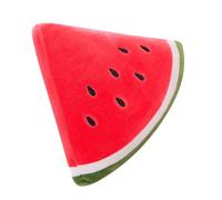 Beaupretty Coussin en Peluche Pastèque Réaliste, Oreiller Souple Triangulaire en Matière Pelucheuse, Coussin Décoratif Fruit Original pour Chambre et Salon, Décoratif Oreiller Pastèque Doux