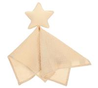 Beaupretty Couverture de Sécurité pour Bébé en Tissu Doux, Mouchoir de Réconfort sans Danger, Mordillant Étoile pour -né, Serviette Apaisante Légère et Solide, pour Sommeil et Éveil