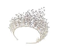 Beaupretty Couvre-chef De Mariée Casque De Luxe Bandeau De Mariée Couronne De Bal Diadèmes De Mariage Carte D'identité De Mariage Couronne De Diadème En Strass Diamant Blanche