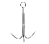 Beaupretty Crochet d'escalade en Acier Inoxydable 3 Griffes Portable pour Pêche et Randonnée Adapté aux Obstacles sous-Marins et sur Terre