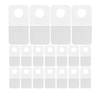 Beaupretty Crochets Adhésifs Transparents Auto-adhésifs 500 Pcs, Languettes en Plastique Pvc/pet 25x35 Mm, Suspendre Étiquettes et Emballages pour Présentation Magasin, Compatibles Surfaces