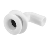 Beaupretty Dalot de Bateau à 90° en Plastique Blanc, Raccord de Vidange Solide Installation Facile pour Yacht et Bateau, Aspect Simple et Fonctionnel