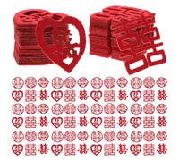 Beaupretty de Double Symbole Chinois Légers Tissu Non Tissé pour Mariage 120 Confettis Décoratifs Décoration de Table Saint-Valentin Plusieurs Styles Plusieurs Styles