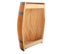 Beaupretty Décor de Tonneaux à Vin Mural en Bois Chêne Demi-tonneau Vintage Solide pour Cave à Vin et Bar Professionnel