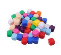 Beaupretty Dés à fabriquer soi-même pour 100pcs en Acrylique, Six Faces à Coins arrondis, Surface Lisse, Poids équilibré, pour Jeux de société et DIY Crafts