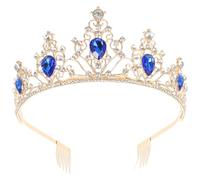 Beaupretty Diadème Couronne Pour Femmes Mariage Accessoire Cheveux Avec Cristaux Pièce Cheveux