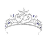 Beaupretty Diadème en Alliage Orné de Strass Scintillants, Bandeau Couronne Cristal pour Mariage et Fêtes de Noël, Accessoire Cheveux Léger et Confortable pour Cérémonie et Séance Photo
