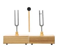 Beaupretty Diapason de Résonance 440 Hz avec Socle en Bois et Maillet en Bois Jeu D’Expérimentation Acoustique pour Physique et Musique Pédagogique Instrument de Test Vibrations et Sons