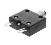 Beaupretty Disjoncteur Thermique à Réarmement Manuel 15A Disjoncteur à Bouton-Poussoir pour Voiture et Bateau Protection Surcharge et Court-Circuit 125-250 V Ac/Dc Usage Automobile et