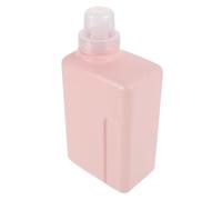 Beaupretty Distributeur de Savonnette à Lessive Rechargeable 1000 Ml en Pe Rose, Flacon Carré Étanche pour Gel et Lotion, Bouteille Polyvalente pour Voyage et Rangement Optimisé