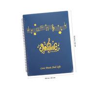 Beaupretty Dossier de Partitions Musical Pages Capacité avec Pochettes Plastiques Antireflet pour Piano et Chorale Organiseur Flexible pour Musiciens et Concert