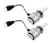 Beaupretty Éclairage LED pour automobile Phares de voiture à LED Facile à installer Feux LED pour voiture 1 paire argentée